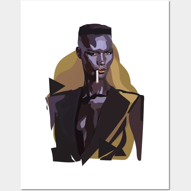 Grace Jones Iconic Wall Art by annamckay